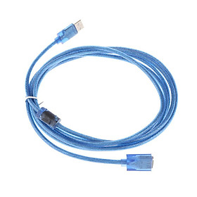 USB 2.0 A Male to A Female Extension Cable for Mouse Card Reader Blue
