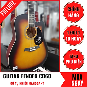 Mua Đàn Guitar Acoustic Fender CD-60 Dáng Khuyết Đẹp Tự Nhiên + Phụ Kiện (Size 4/4)