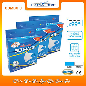 Khẩu trang kháng khuẩn Famapro 5D Mask Kháng khuẩn, virus