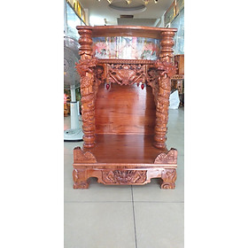 Mua Bàn thờ Thần Tài Ông Địa đẹp gỗ Xoan ngang 56 cao 88   Mã sản phẩm X12