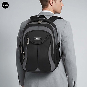 Balo Laptop Xbags Naituo Đen XB 2002 - Balo Du Lịch Đa Năng Đựng Laptop 15.6 Inch, Chống Sốc Tốt, Nhiều Ngăn Chứa Tiện Lợi
