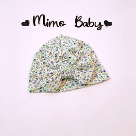 Mũ turban bé gái (4-8kg) - Chủ đề hoa nhí