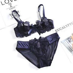 Bộ đồ lót ren có gọng không đệm siêu mỏng