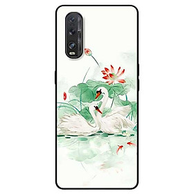 Ốp lưng dành cho Oppo Find X2 mẫu Đôi Thiên Nga