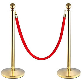 Mua CỘT CHẮN INOX DÂY NHUNG MÀU ĐỎ