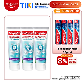 Bộ 3 Kem đánh răng Colgate Sensitive ngăn ê buốt và bảo vệ toàn diện 110g/tuýp