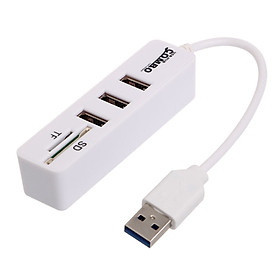 Hub Combo USB đọc thẻ Sản phẩm có thể kết nối với các thiết bị như máy ảnh, bàn phím, ổ đĩa cứng di động… Cũng có thể tất cả các thiết bị USB được kết nối trong khi làm việc cùng một lúc. 