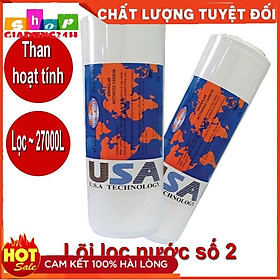 Lõi lọc nước số 2 than hoạt tính khử mùi , dài 10 inch dùng được cho các máy lọc nước RO gia đình