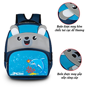 Balo học sinh Xbags Dolphin Xb3020, Balo chống thấm nước cao cấp, hiệu quả