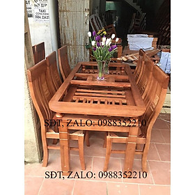 Bàn ăn 2 tầng 8 ghế