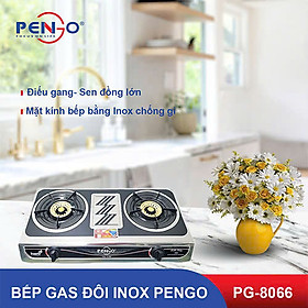 Bếp gas inox Pengo PG-8066(Hàng chính hãng)