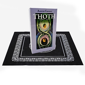 Combo Bộ Bài Bói Tarot Aleister Crowley Thoth Tarot New Cao Cấp và Khăn Trải Bàn Tarot