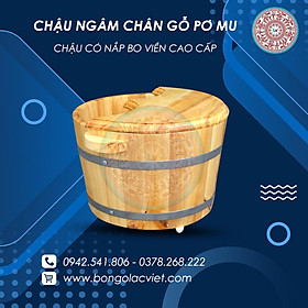 Mua Chậu ngâm chân gỗ  có nắp bo viền phù hợp chủ tiệm Spa CNC02