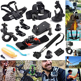 14in1 Accessory Kit for GoPro Hero5 Black Hero5 Session Hero 4 Hero Session GoPro Hero3+ 3 2 1 SJ4000 Cam Xiaomi Skiing