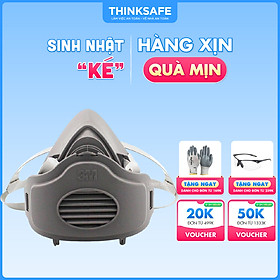 Mua Mặt nạ phòng độc 3M 3200 kèm 10 tấm lọc 3744K lọc khói hàn hơi độc và lọc bụi mịn (3M 3200-3700-3744K/10)
