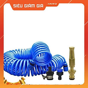 Mua Bộ vòi xịt nước tưới cây đa năng tăng áp lực nước kèm dây tưới dạng lò xo co dãn 587814 loại 10m