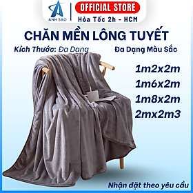 Mền Chăn Lông Cừu Ánh Sao Mềm Nhẹ, Thoáng Mát Mùa Hè Nhiều Kích Thước