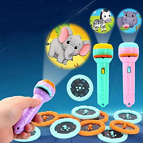 Mua Đèn pin chiếu hình thú cưng  đèn soi nhân vật hoạt hình sinh vật biển  khủng long  nhiều hình thú cho bé
