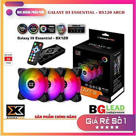 Quạt case máy tính XIGMATEK GALAXY III ESSENTIAL - BX120 ARGB (EN45433) hàng chính hãng 