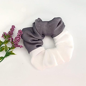 Cột tóc vải scrunchies lụa phối màu