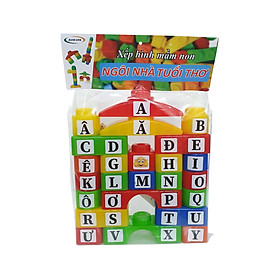 Đồ chơi xếp hình mầm non miếng ghép to - Ngôi nhà tuổi thơ 24 chi tiết