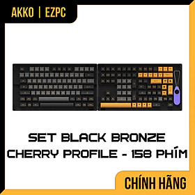 Mua Keycap Cho Bàn Phím Cơ AKKO Hàng Chính Hãng Black Bronze ASA Profile | EZPC