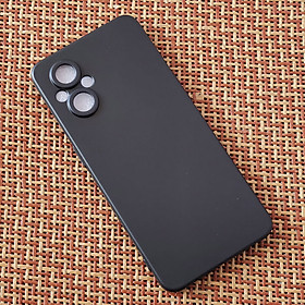 Ốp lưng cho OPPO Reno7 Z 5G, Reno8 Z 5G silicon dẻo màu đen chống bám bẩn, chống vân tay, bảo vệ camera - Hàng nhập khẩu