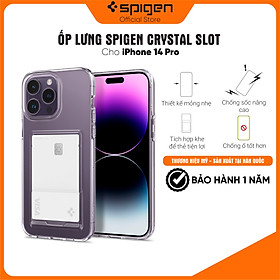 Ốp lưng dành cho Iphone series 14 Spigen CrystaI Slot  - hàng chính hãng