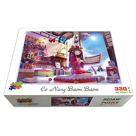Bộ tranh xếp hình jigsaw puzzle cao cấp 330 mảnh – Cô Nàng Bươm Bướm