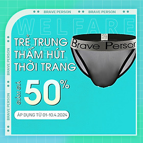 Quần Lót Nam Brave Person B1186 - Thiết Kế Dạng Lưới Thoáng Mát, Mềm Mại, Co Dãn 4 Chiều, Kháng Khuẩn, An Toàn, Trẻ Trung - Hàng Chính Hãng