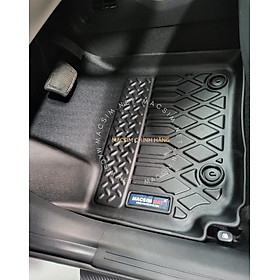 Thảm lót sàn xe ô tô KIA CARENS 2023  Nhãn hiệu Macsim chất liệu nhựa TPE cao cấp màu đen
