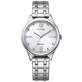 Đồng Hồ Nữ Citizen Dây Thép Không Gỉ EM0500-73A - Mặt Trắng 