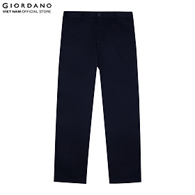 Quần Dài Kaki Nam Slim Tapered Giordano 01122002