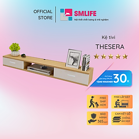 Kệ tivi gia đình gắn tường nhỏ gọn SMLIFE Thesera