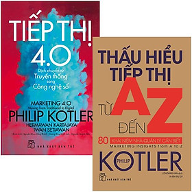 Hình ảnh Combo Sách Thấu Hiểu Tiếp Thị Từ A Đến Z + Tiếp Thị 4.0 (Bộ 2 Cuốn)