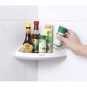 Kệ góc dán tường,nhà tắm,nhà bếp dính hít nam châm chịu lực mẫu mới cao cấp