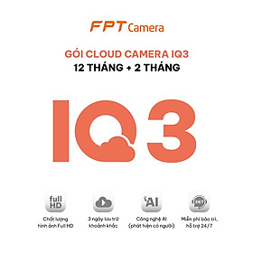 Mua Gói Cloud lưu trữ khoảnh khắc cho FPT Camera - Hàng chính hãng