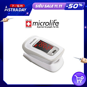 Máy đo nồng độ OXY trong máu và nhịp tim Microlife SPO2 OXY200 - Chính Hãng Thụy Sĩ