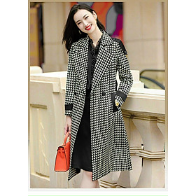 ÁO KHOÁC DẠ CARO CỔ VEST CAO CẤP