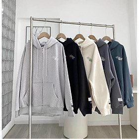 Hình ảnh Áo Khoác Nỉ Cinder Chất Nỉ Ngoại Siêu Mịn, Áo Khoác Hoodie Zip Cinder Basic Kéo Khóa, Áo Hoodie Zip Nam Nữ Form Rộng In Lụa Cao Cấp