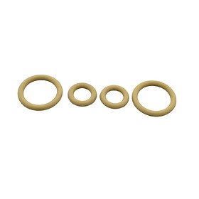 4 Pieces O-Ring Gaskets F4TZ-6N653-A Yellow Rubber Fit for Ford 7.3L Powerstroke 1994-2003 Diesels Turbo Pedestal Replaces Spare Parts