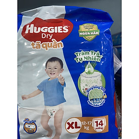 Tã quần Huggies Dry  XL14 ( 14 miếng cho bé 12-17kg ) - HSD luôn mới