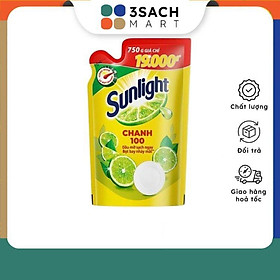 Nước Rửa Chén Chanh Sunlight (Gói 750Gr)