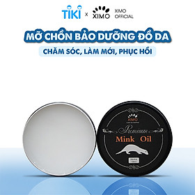 Hình ảnh Mink oil mỡ chồn XIMO chuyên bảo dưỡng chăm sóc đồ da, làm mới, phục hồi giày da, túi xách, áo da, ví da, ghế sofa XI01