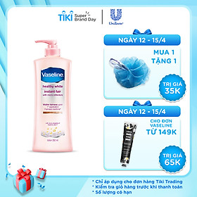 Sữa Dưỡng Thể Trắng Da Vaseline Instant Fair Chai (350ml)
