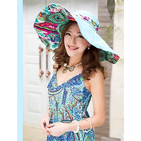 Mũ đi biển nón rộng vành đội 2 mặt vải kaki chống nắng UV gấp gon thời trang Hàn Quốc dona240501