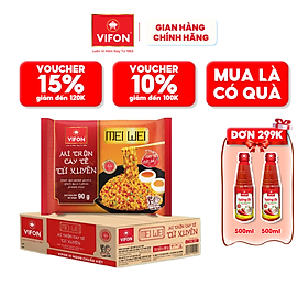 Mì Meiwei trộn cay tê tứ xuyên/ trộn tương đen bắc kinh VIFON 90gr/gói