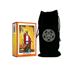 Combo Bộ Bài Tarot The Magician Cao Câp và Túi Nhung Đựng Tarot