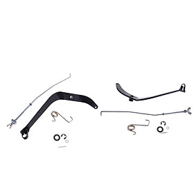 2 Pieces Rear Back Brake Foot Lever Pedal Rod  for  PW80 Black