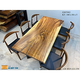 Mua Bàn Gỗ Me Tây Nguyên Tấm  Bàn Sân Vườn Gỗ Me Tây  Bàn Làm Việc Gỗ Me Tây Dài 1 80m Rộng 80cm Dày 84cm